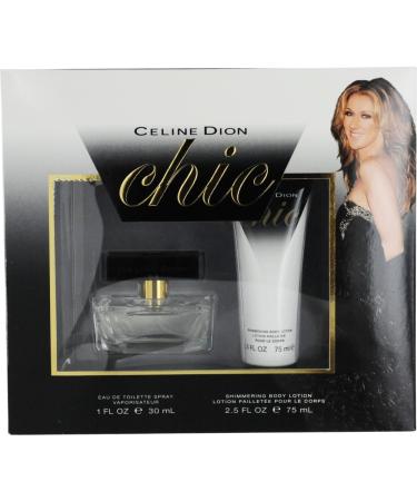 Celine Dion Chic Set (Eau de Toilette Spray and Shimmering Body Lotion)