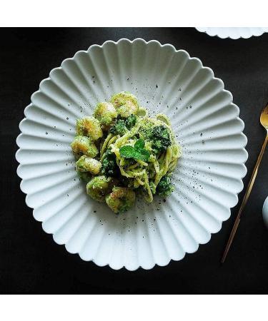 Scrub Chrysanthemum Ceramic Tableware Household Rice Bowl Fruit Salad Bowl Noodle Bowl Western Dish Plate for Catering and Home Kitchenware (Color : 13cm) - Buy Online on GoSupps.com