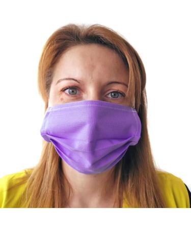 4business Fabric Masks - 10 Pack | High-Quality Washable & Reusable Light Blue Cotton Masks | Unisize Community Protection - Buy Online on GoSupps.com