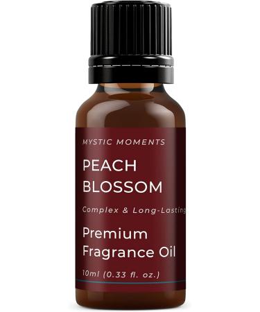 Mystic Moments Peach Blossom Fragrance Oil 10ml for Soaps, Candles, Bath Bombs | Ideal for Oil Burners, Diffusers, Skin & Hair Care - Buy Online on GoSupps.com