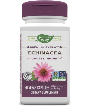 Nature's Way Echinacea 500 mg 60 Vegan Capsules