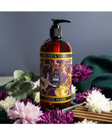 The English Soap Company Kew Gardens Hand and Body Wash Refreshing Botanical Wash with a Rich Lather Enriched with Soothing Aloe Vera and Vitamin E Orchid & Vanilla Scent 500ml - Buy Online on GoSupps.com