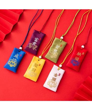 IUYQY Spiritual Salt With Sachet Fragrant Bag Empty Bag Carrying Pouch Bag Hanging Blessings Wishes Good Pendant Style Chinese - Buy Online on GoSupps.com