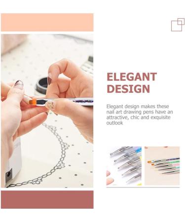 minkissy 2 Sets Nail Pen Nail Tech Accessories Nail Art Liner Brush Nail Painting Tools Nails Kits Dotting Pen Wear- Resistant Nail Art Pen Gel for Nails Nail Gel 3d Qiu Ju Household Abs - Buy Online on GoSupps.com
