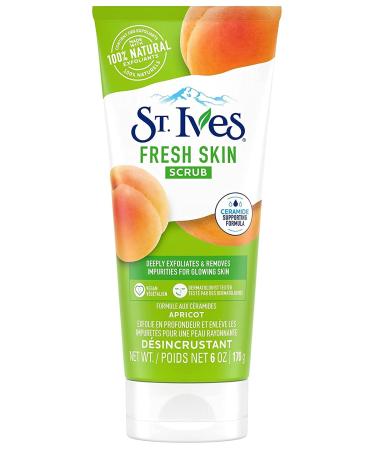 St Ives Fresh Skin Exfoliating Face Scrub Apricot 6 oz (Pack of 2)