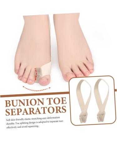 Beavorty Toe Spacer 2pcs - Orthotic Toe Separator for Plantar Fasciitis, Hammer Toe, Broken Toe - Toe Straightener and Spacer Wrap - 25.3x2.3cm - Buy Online on GoSupps.com