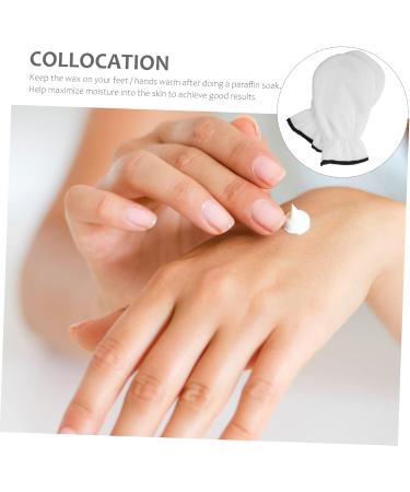 FRCOLOR Wax Work Gloves 2 Pairs Wax Essential Oil Gloves Work Polyester Mask Cosmetic White Wax Hand Gloves - Buy Online on GoSupps.com