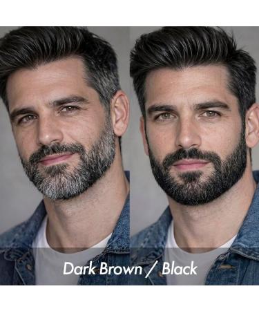 The Beard Mascara de Goals for Him Mascara pour barbe | Couvre les poils gris de la barbe et des sourcils d finit et donne du volume (Dark Brow/Black) - Buy Online on GoSupps.com