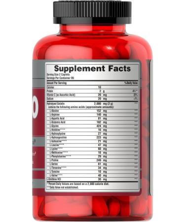 Buy Puritan's Pride Amino 1000 - 190 Caplets | Premium Amino Acid Supplement for Optimal Health - International Shipping Available - Buy Online on GoSupps.com