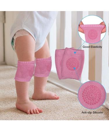 Baby Head Protector & Knee Pads Set | Infant Safety Helmet & Walking Pad Combo (Pink Forest) | Suitable for Age 6-36 Months - Buy Online on GoSupps.com