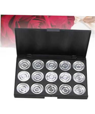 Angoily 15 Eyeshadow Empty Cosmetic Case Empty Makeup Eye Shadow Box Concealer Travel Aluminum Plate - Buy Online on GoSupps.com