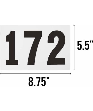 100 Large Durable Race & Competition Number Bibs (101-200) for Running Events - Perfect for 5K, Marathon & Triathlon - Buy Online on GoSupps.com