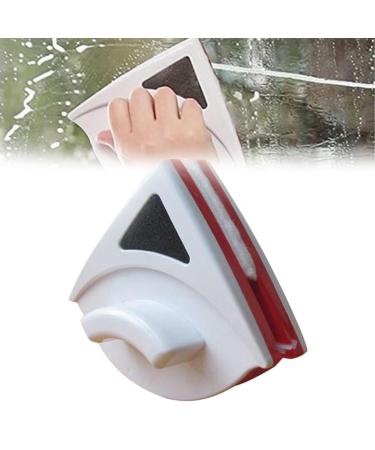 Wealthyn Window Cleaner Super Window Cleaner Magnetic Glass Cleaner Brush Super Window Cleaner Applicable Glass Magnetic Range is 3-8mm Super Window Cleaner (PP-Red)
