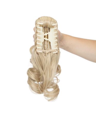 S-noilite Fashion Claw Clip-In Hair Extension - 30.5 cm Ash Blonde Mix Short & Cute Ponytail Accessory for Effortless Style - Buy Online on GoSupps.com
