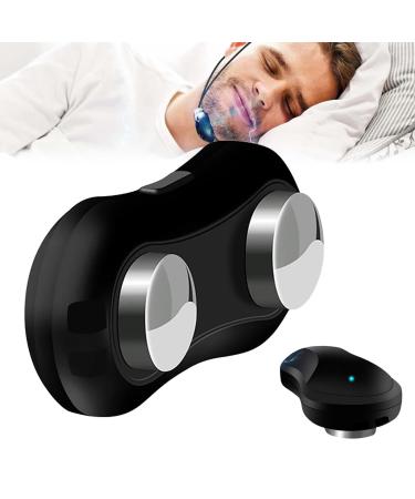Smart Snore Stopper Device USB Electronic Smart Anti Snoring Circle Throat Snoring Sleep Aid Ergonomics and Easy to Use Anti Snoring Device for Man and Women