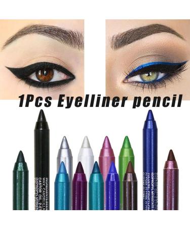 Xiahium Waterproof Gel Eyeliner | Matte Shimmer | Smudge-Proof & Long-Lasting | Cat Eye Makeup Pencil - Silver Gray - Buy Online on GoSupps.com