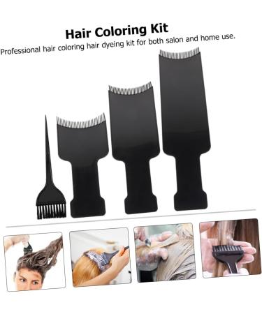 FRCOLOR 12 Piece Hair Dye Tool Balayage Brush Hair Dye Set Hair Dye Brush Black Gloves Hair Dye Set Highlighting Board Lightening Hair Colour Brush - Buy Online on GoSupps.com