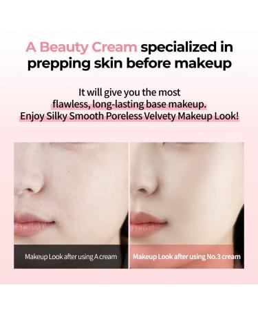 numbuzin No.3 Velvet Beauty Cream - Hydrating Korean Skincare for Poreless & Smooth Skin | Makeup Primer with Niacinamide | 2.02 fl. oz - Buy Online on GoSupps.com