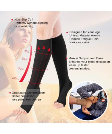 SEXYEYE T.E.D. Anti Embolism Compression Stockings 15-20 mmHg Unisex - Black, Small (1 Pair) - Buy Online on GoSupps.com