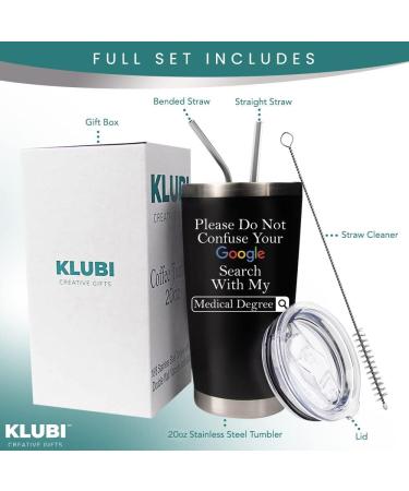 Medical Degree Gift: 20oz Doctors Coffee Tumbler Mug for Men & Women - MD Gift Idea for Retirement, Physicians Week, Birthday, Medical School Graduation - Great Gift for Doctors - Buy Online on GoSupps.com