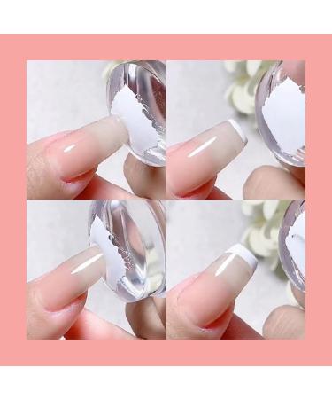 Nail Art Stamper Silicone Manicure Jelly Stamping Head Nail Supply Tools 4.2cm White silicone nail stamper - Buy Online on GoSupps.com
