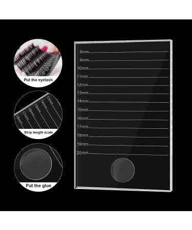 Crystal Glass False Lashes Adhesive Holder for Eyelash Extensions - 5.9'' x 3.9'' x 0.2 - Buy Online on GoSupps.com