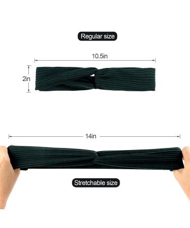 8 Pieces Soft Boho Hairbands for Women | Multi-Colored Elastic Yoga & Sport Hair Accessories - Buy Online on GoSupps.com