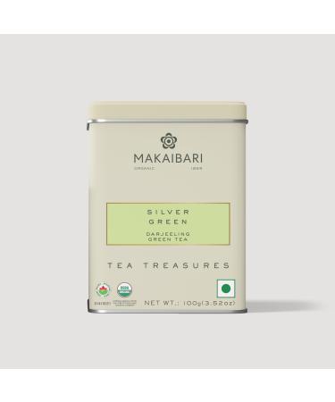 Makaibari Tea Treasures- Darjeeling Silver Green Tin Caddy 100 Gram