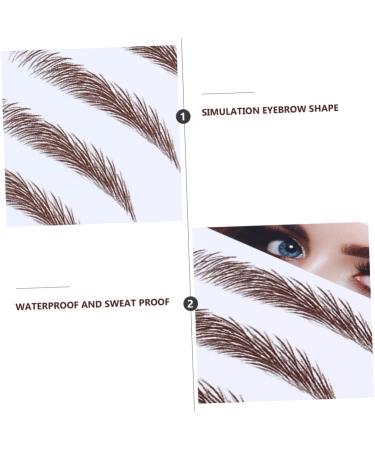 FRCOLOR 12 Pcs Eyebrow Stickers Makeup Stickers False Eyebrows 6d Hair-like Eyebrows Stickers Applique 3d - Buy Online on GoSupps.com
