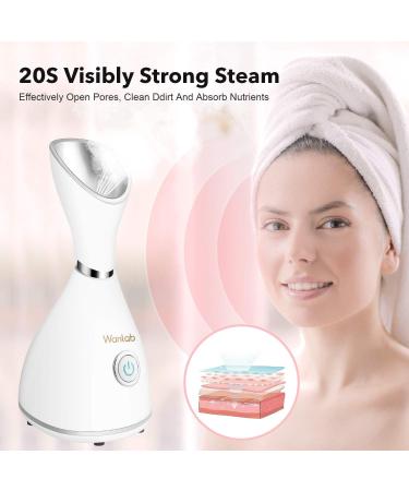 Portable Nano Facial Steamer for Home Spa - Clear Acne, Cleanse Pores, Blackhead Remover Kit - Buy Online on GoSupps.com