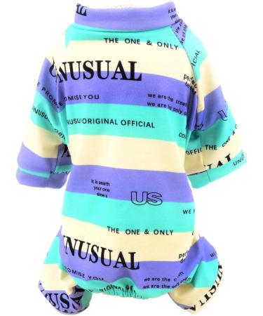 Shop Multi-Colored Striped Cotton Pajamas for Small & Medium Dogs & Cats - Smalllee Lucky Store | XX-Large Green Nightwear for Yorkies & Chihuahuas - Buy Online on GoSupps.com