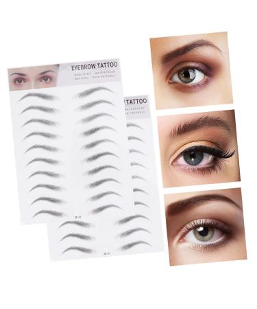 Balacoo Eyebrow Tools 2pcs 3d Eyebrow Stickers Eyebrow Trimming Small Tools 6d Eyebrow Tool