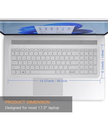 Universal Keyboard Cover Skin for 17-17.3 inch Laptop Notebook Anti Dust Waterproof Silicone Keyboard Protector Compatible with 17.3" HP Lenovo Dell ACER ASUS MSI Laptops - Buy Online on GoSupps.com