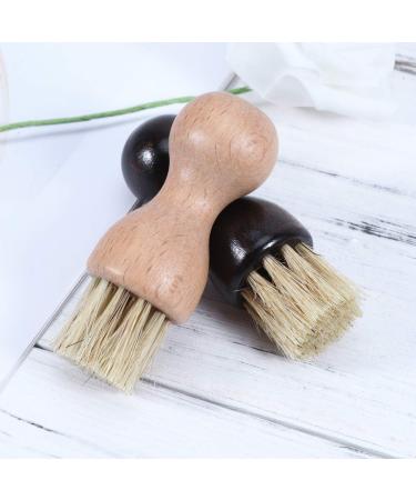 EXCEART Shoe Brush Cream Applicator Wooden Shoe Shine Brushes Polish Paste Jar Dauber Bristles Shaft Slotted for Boots Shoes & Other Leather Care - Buy Online on GoSupps.com