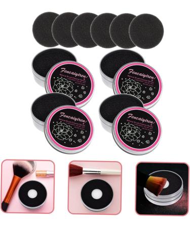 28 Pieces Cleaning Box for Makeup Makeup Accessories Cleaning Sponge for Eyeshadow Brush Brush Colour Remover Sponge Dry Sponge for Home Clean Cosmetics - Buy Online on GoSupps.com