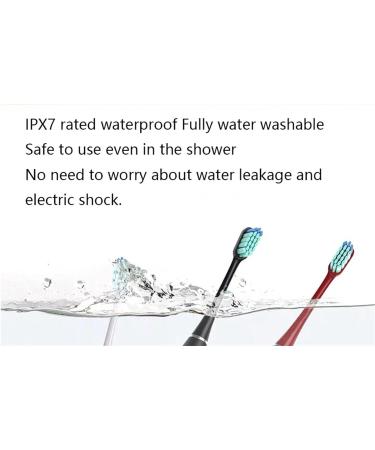 Adult Electric Toothbrush - Deep Clean Soft Bristles 5 Modes 4 Heads Travel Case - Long Battery Life & Pressure Sensor - Buy Online on GoSupps.com