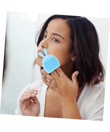 minkissy 8 Pcs Rabbit Ears Facial Brush Women Facial Brush Silicone Cleaning Brush Facial Exfoliating Brush Handheld Massagers Exfoliating Facial Brush Pore Brush Face Miss Silica Gel Light Bluex2pcs 7.5x7.5cmx2pcs - Buy Online on GoSupps.com