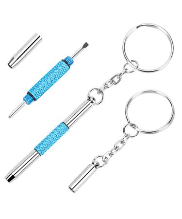 UNEAK - Eyeglass Screwdriver Repair Kit Precision 3 in 1 Mini Screwdrivers Set Keychain Glasses, Sunglasses, Sunglass, Watch, Electronics, Jewelry, Eyeglasses, Flat Head, Phillips, Hex