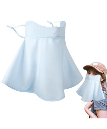 Eastuy facial cover for sun protection Sun Face Shield UV protection-breathable facial facial cover for sun protection cooling face cover sun protection neckerchief facial protection scarf with blue