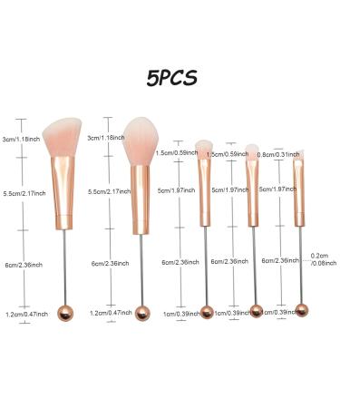 Premium Rose Gold Makeup Brush Set for Women | DIY Faux Fiber Brushes for Eyeshadow Concealer Eyebrow Foundation & Contour | Perfect Makeup Supplies - Buy Online on GoSupps.com