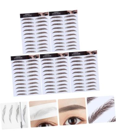 NOLITOY 15 Pcs Eyebrow Stickers Eyebrow Transfer Tattoos False Eyebrows Cosmetics Water Proof Post Paper 3d - Buy Online on GoSupps.com