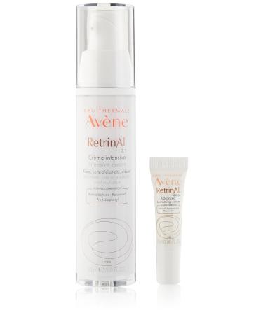 Eau Thermale Avene RetrinAL 0.1 Intensive Cream, Retinaldehyde, Reduce Signs of Aging, Brighten & Rejuvenate Skin, 1.01 oz. RetrinAL 0.1 Intensive Cream and Serum Bonus Pack