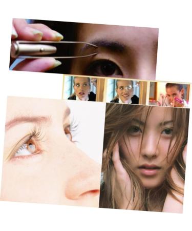 IWOWHERO Stainless Steel Led Eyebrow Tweezer Led Light Eyelash Tweezer Eyebrow Hair Removal Tweezer Lash Tweezer - Buy Online on GoSupps.com