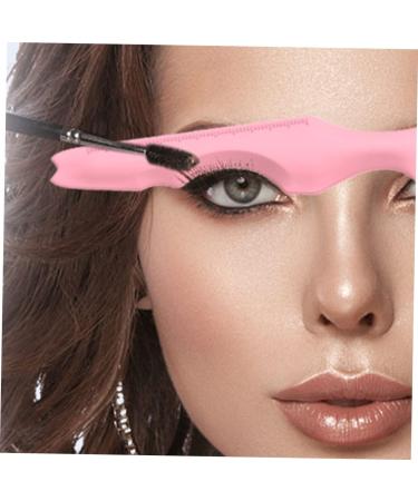 Luxshiny Lipstick Wearing Aids Silicone Beauty Ruler Makeup Gadgets Makeup Supply Eyeliner Aid Travel Pink Girl Guard Plate Silicone Mascara Applicator 15X4.15CM Pink - Buy Online on GoSupps.com