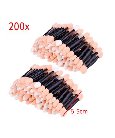 JZK 200 Disposable Sponge Eyeshadow Brushes - Double Ended Applicators for Women & Girls | Ideal for Makeup & Travel - Buy Online on GoSupps.com