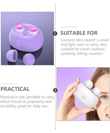 Ultechnovo Color Contact Lens Cleaning Case & Container - Travel-Sized Cleaning Tools for Colored Contact Lenses (5.8x6.5x6cm) - International Shipping Available - Buy Online on GoSupps.com