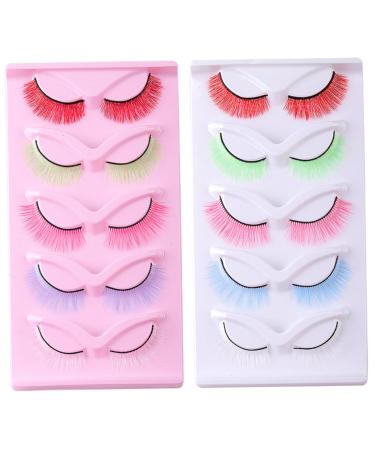 SOESFOUFU Fake Eyelashes Kit 2 Boxes eyelash Accessories fluffy women eyelashes extend mix abundance European and curly lashes eyelashes 5d curly Miss cosmetics false lashes wispy
