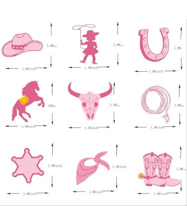 36psc Pink Western Cowgirl Happy Birthday Cupcake Toppers Girl Western Theme Wild West Cupcake Dessert Muffin Food Picks Party Supplies Rose Gold Western Rodeo Baby Shower Cake Decorations - Buy Online on GoSupps.com
