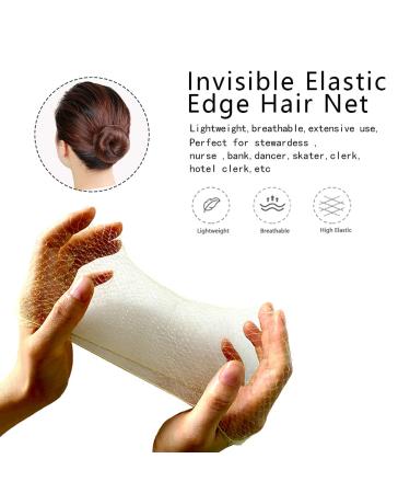 50PCS Invisible Mesh Hair Nets - Elastic Blonde Hair Buns for Ballet Gymnastics Horse Riding Chefs & Nurses - Buy Online on GoSupps.com