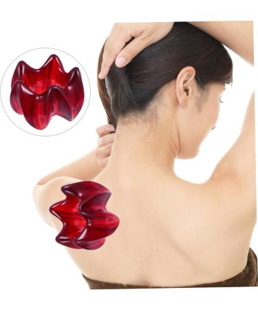 Minkissy Gua Sha Massager Set - 3 Pieces Red Cockroach Massage Tool for Deep Tissue Lifting Facial & Full Body Scraping - Chinese Synthetic Resin - Buy Online on GoSupps.com